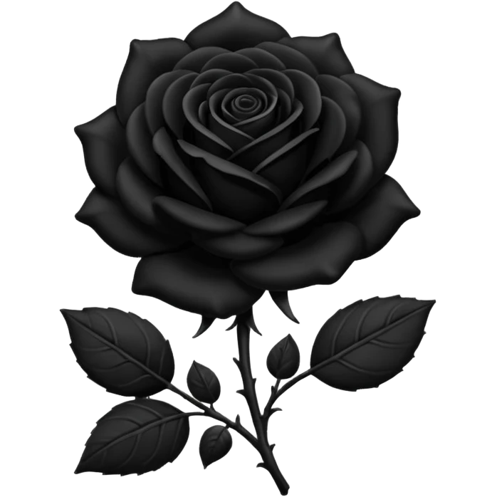 Black rose emoji