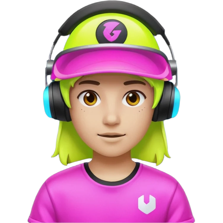 Neon Visor Gamer emoji