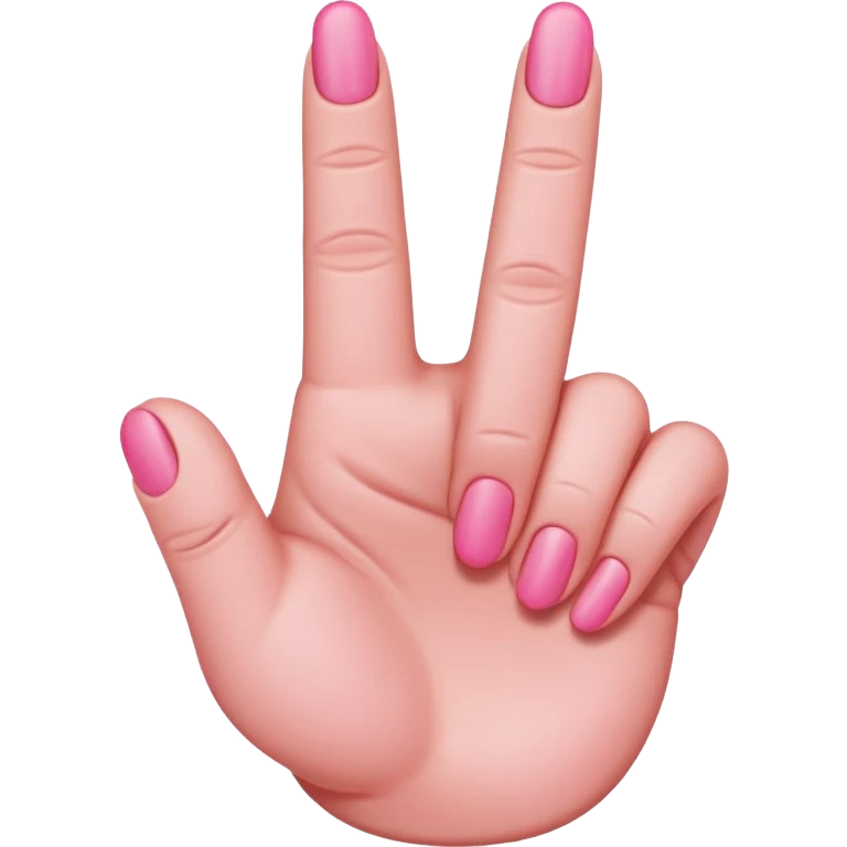 pink middle finger emoji
