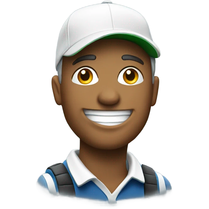 Smiling golfer emoji