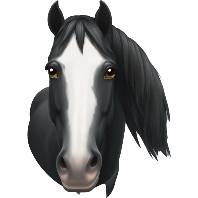 Black horse emoji
