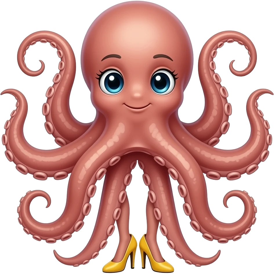 Octopus in high heels emoji