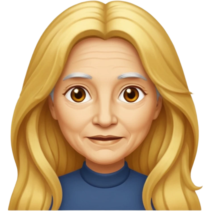 WOMEN HAIR GOLD AGE 70 YEAR OLD emoji