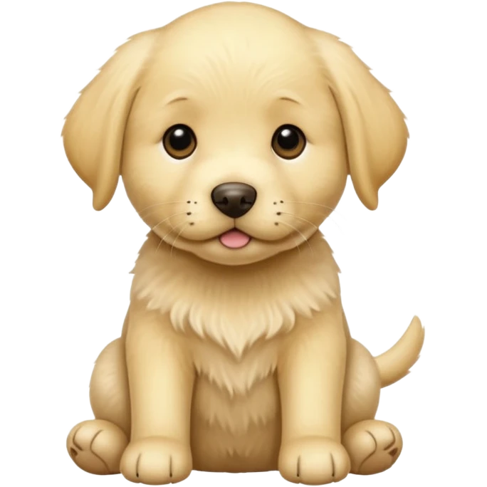 Yellow labrador retriever puppy emoji