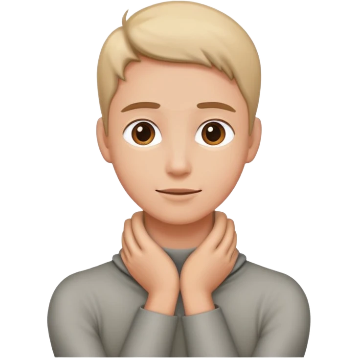 Person with arms around there neck emoji