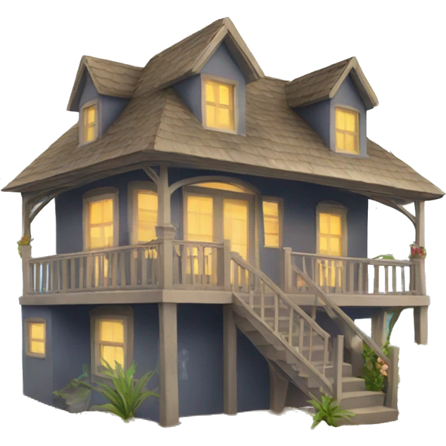 House in beach emoji