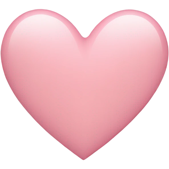 light pink hart  emoji