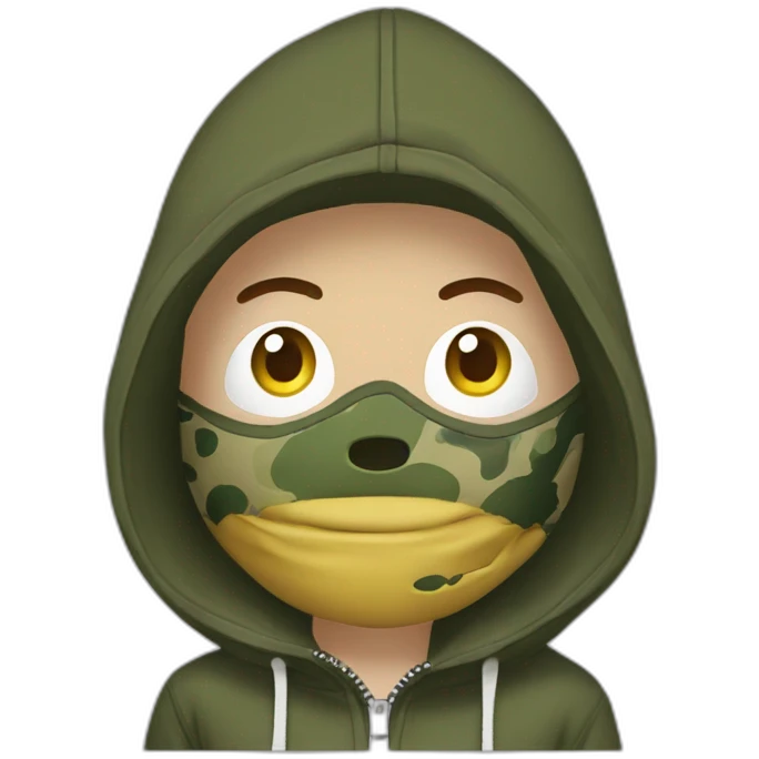 Bape zip-hoodie emoji