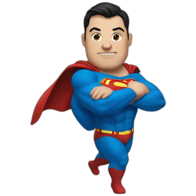Superman-fat emoji