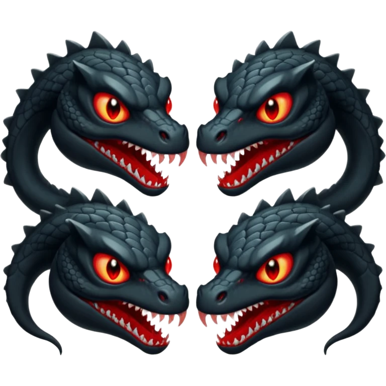 Black hydra – Red glowing eyes, 4 heads







 emoji