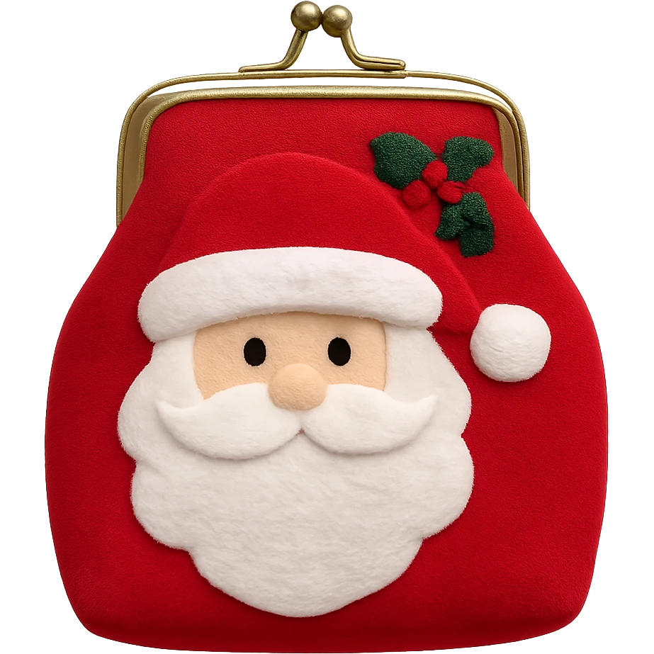 christmas purse,remove background emoji