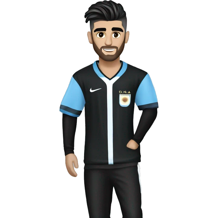 Zayn Malik con la jersey de argentina  emoji