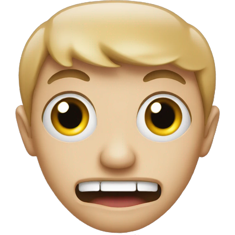 Freaky face emoji