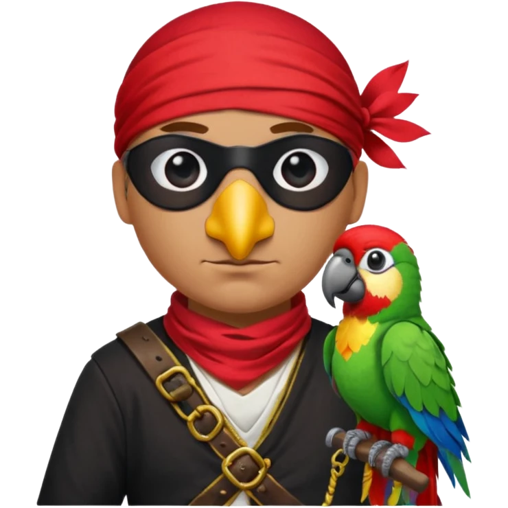 pirate and parrot emoji