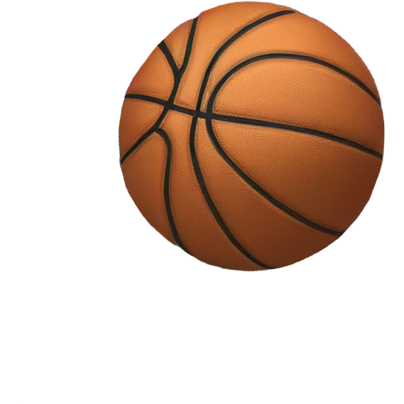 Rainbow basketball emoji