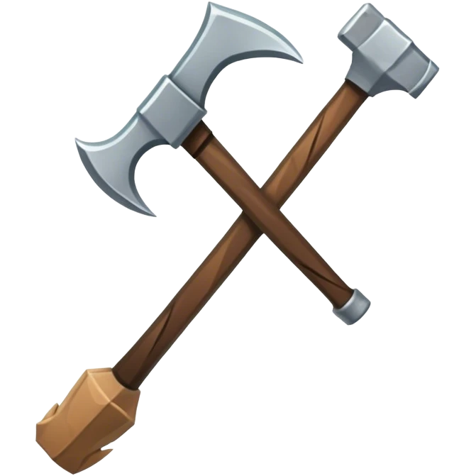 pickaxe from minecraft emoji
