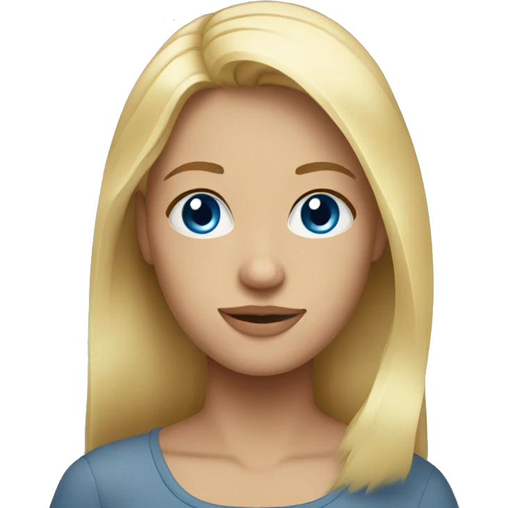 blonde hair blue eyes emoji