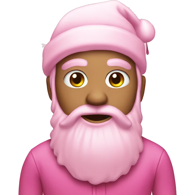 Pink christmas emoji