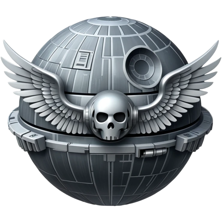 Death Star with wings emoji