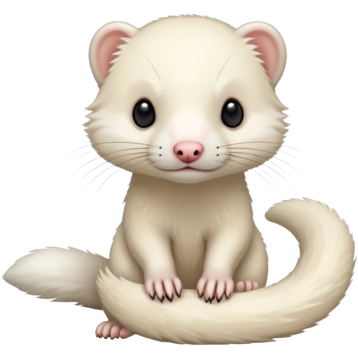 White Ferret-weasel emoji