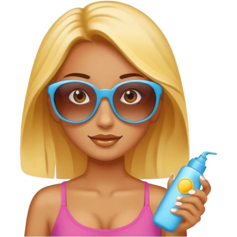 
female suncream and sunglasses emoji