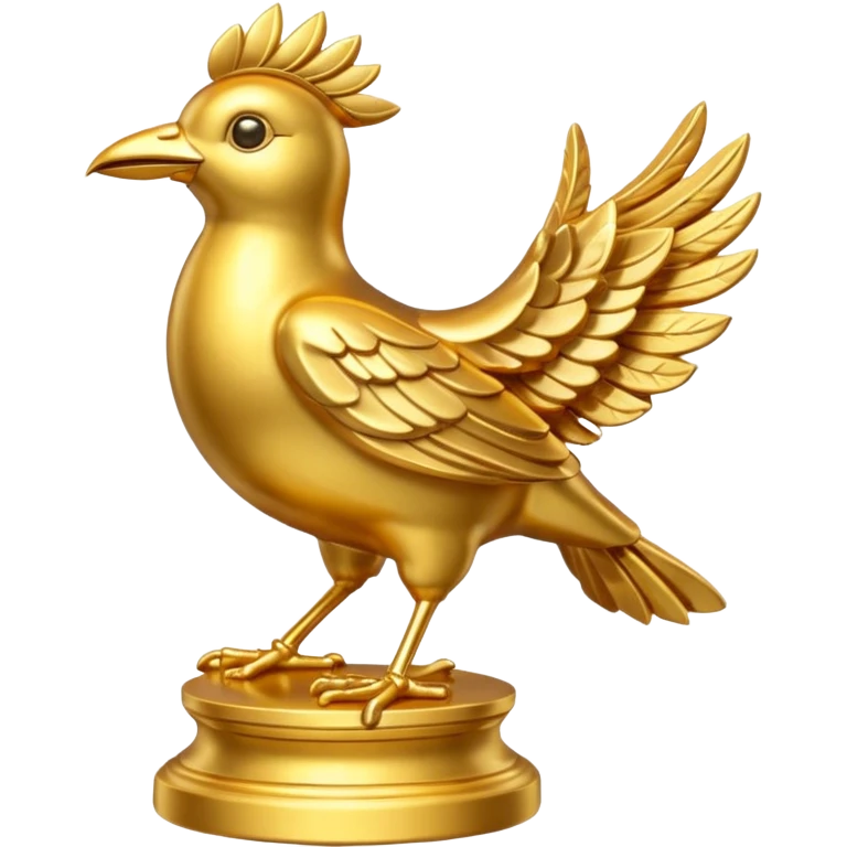 golden bird statuse emoji