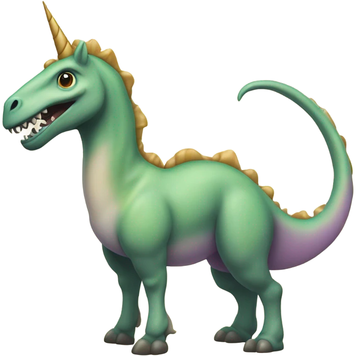 Mix between unicorn and a dinosaur  emoji