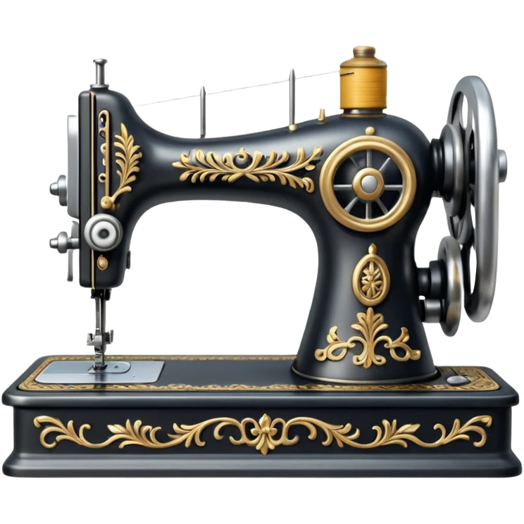 an old fashioned sewing machine emoji