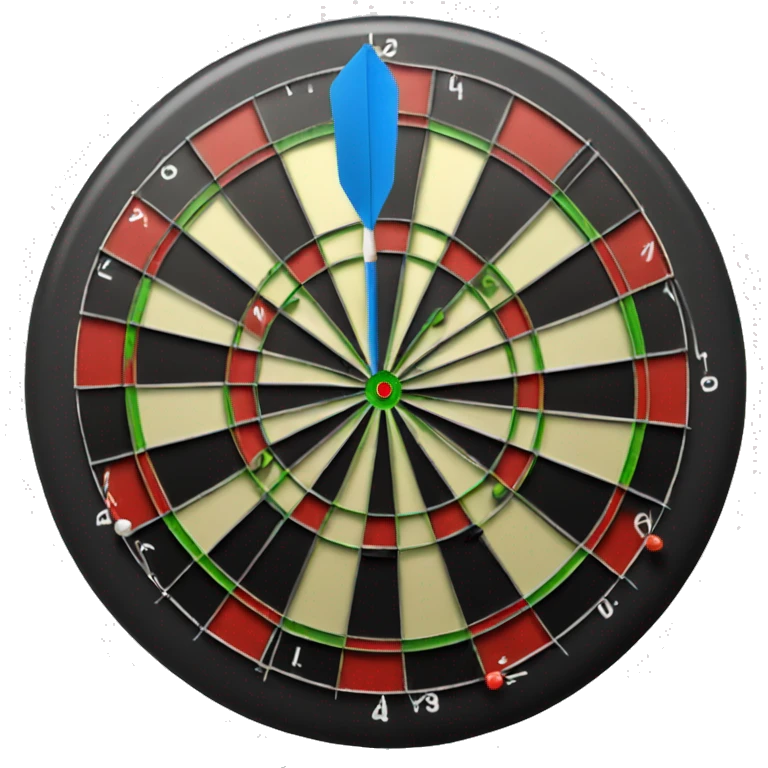 darts with dart in bullseye emoji