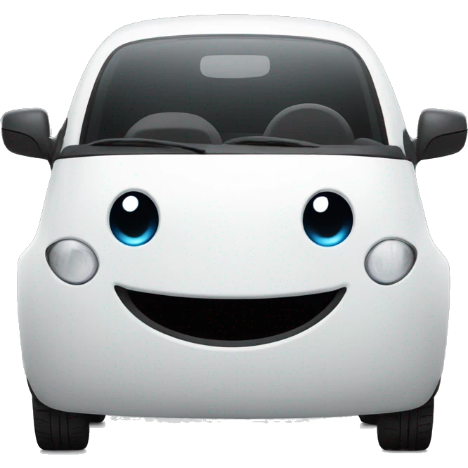 Electric car smiling  emoji