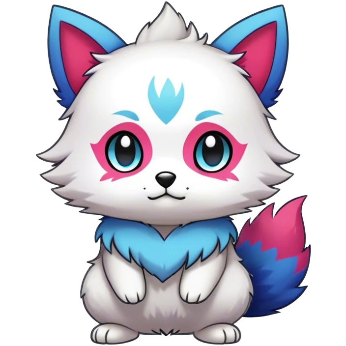 High quality Cute Cool Kawaii edgy Pretty Chibi Fur-Sona Colorful Fakemon Full Body emoji