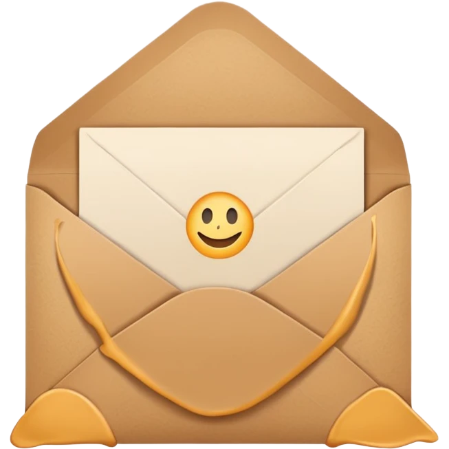 card with brown envelope emoji