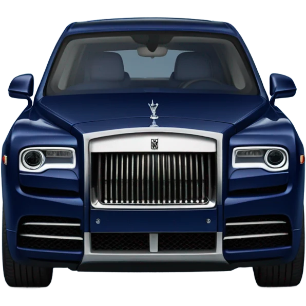 Dark blue rolls Royce cullinan  emoji