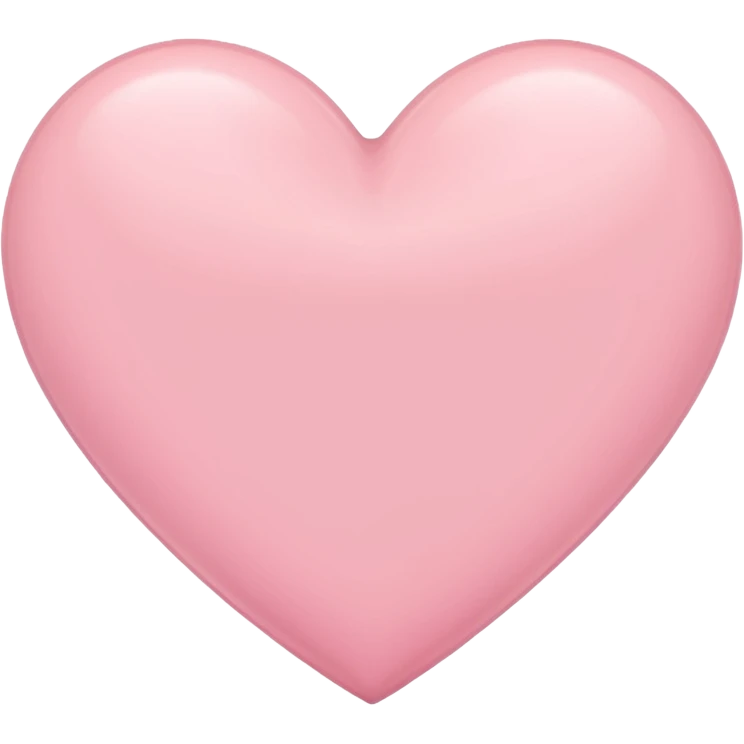 Pastel pink heart emoji