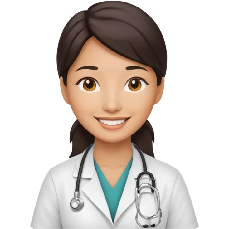 asian doctor female no stethoscope emoji
