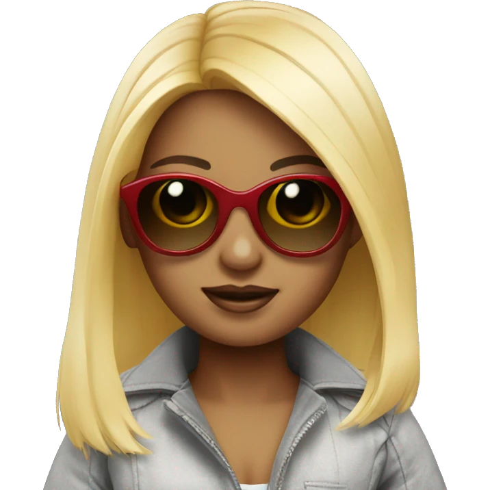 Doll with sunglasses emoji