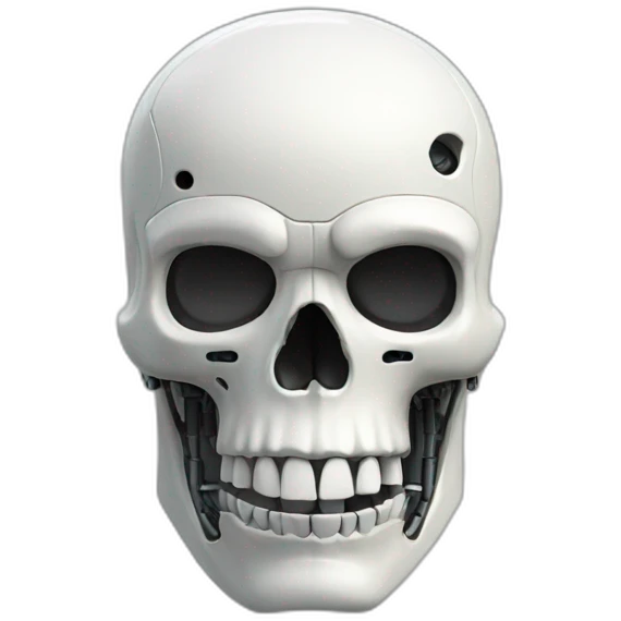 robot skull body emoji
