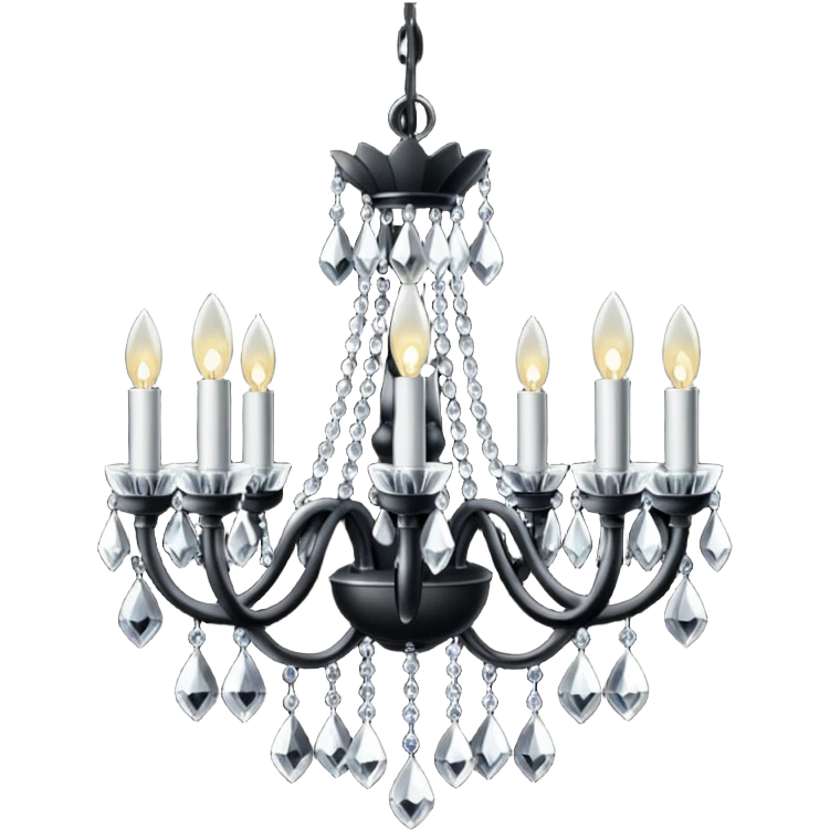 black chandelier emoji