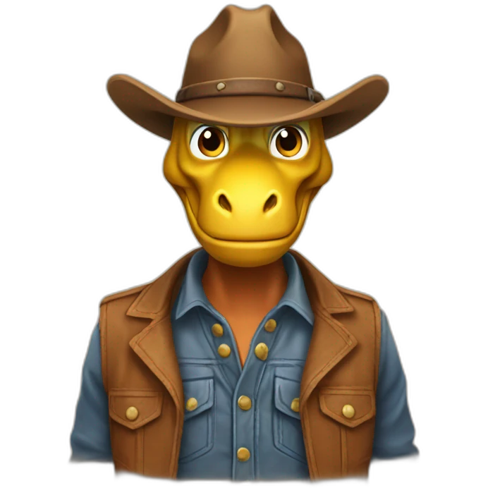 dinosaure-cowboy emoji