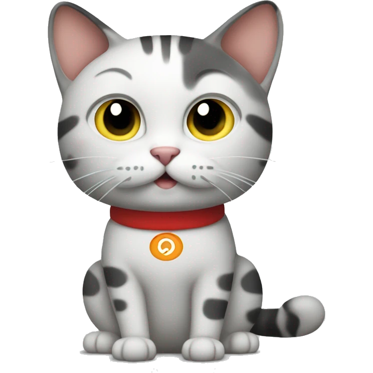 a cat that inspects food safety emoji