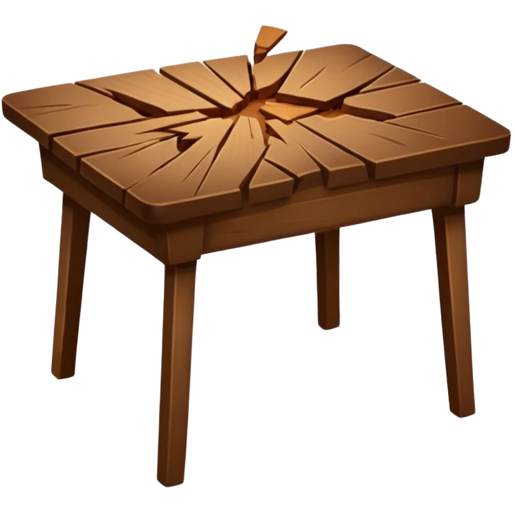 oh no my table its broken emoji
