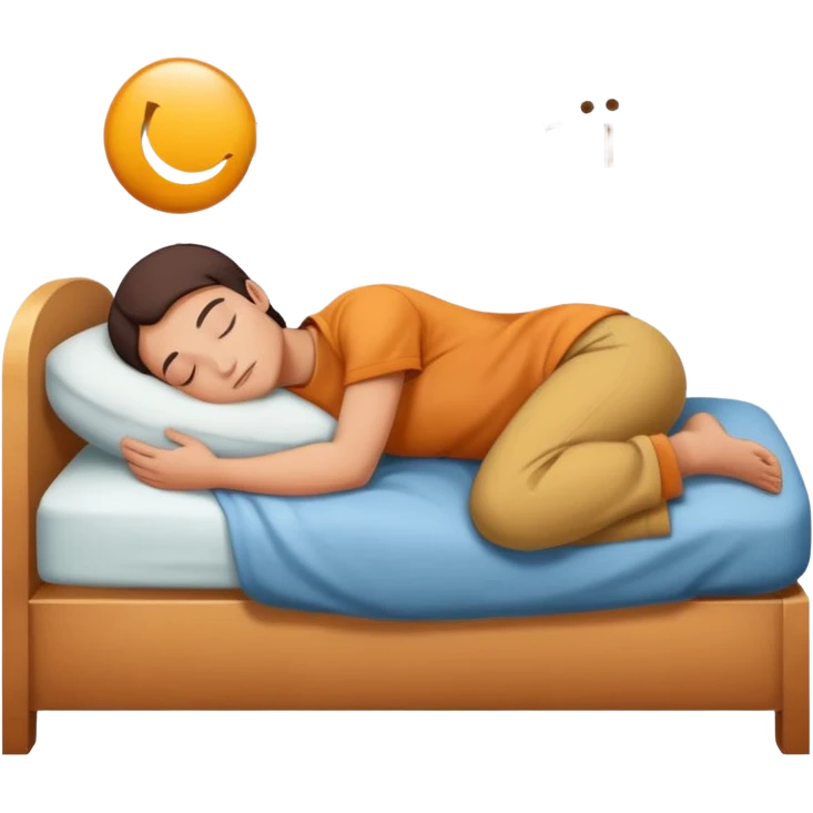 emoji of a person sleeping on top of the word 'opportunity' with transparent background alpha channel emoji
