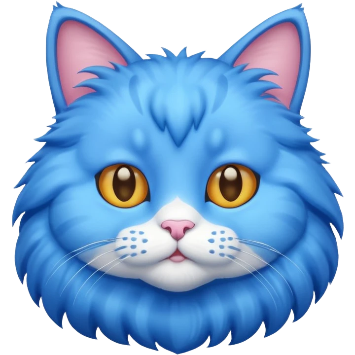 Blue cat emoji