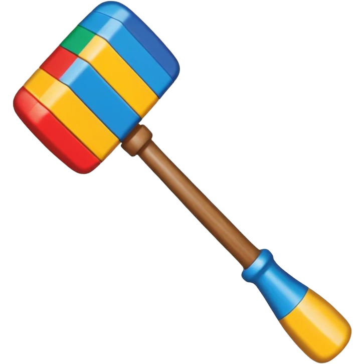 Martelo de brincar como os que são usados na festa do sao joao emoji