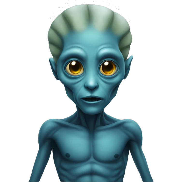 alien blue emoji