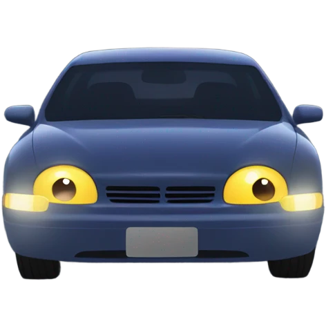 car driving at night  emoji