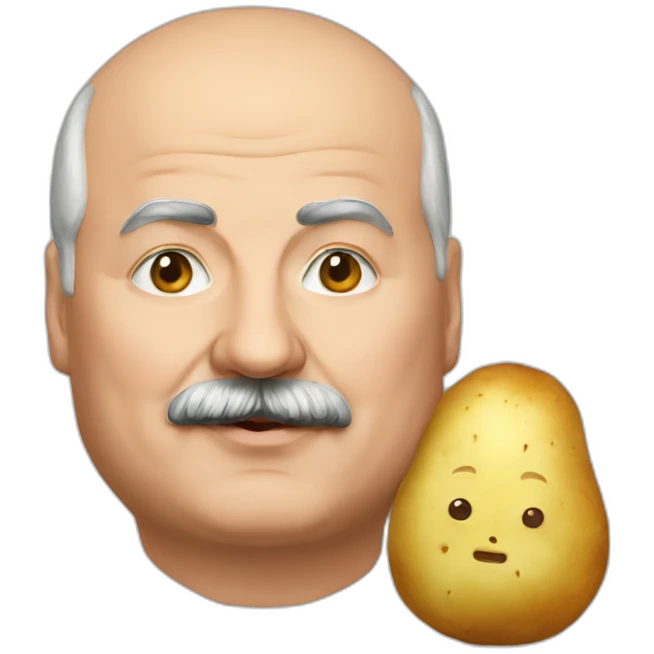 lukashenko with potato emoji