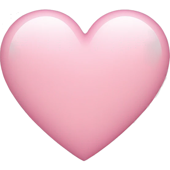 light pink heart emoji