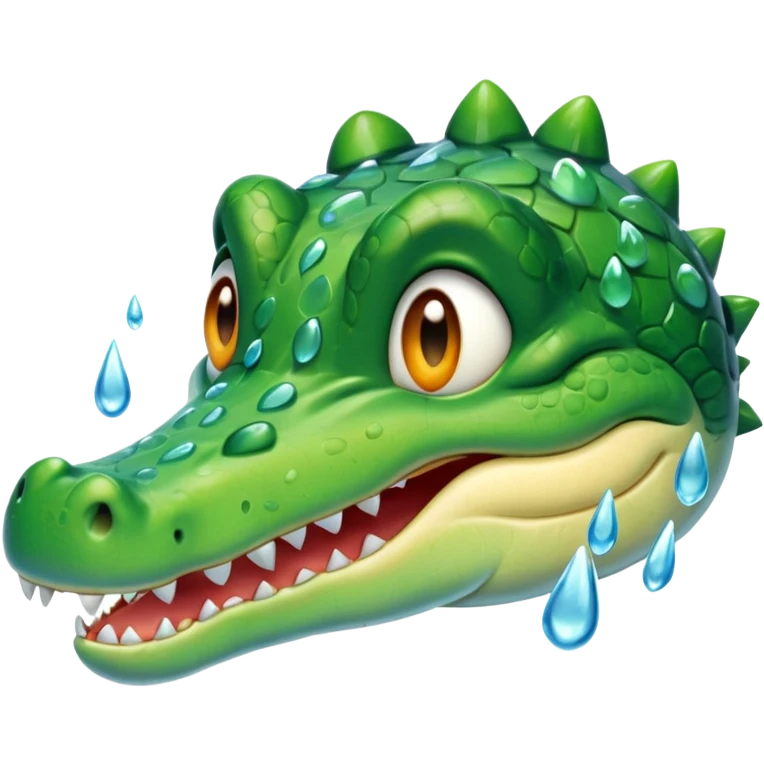 Crocodile tears emoji