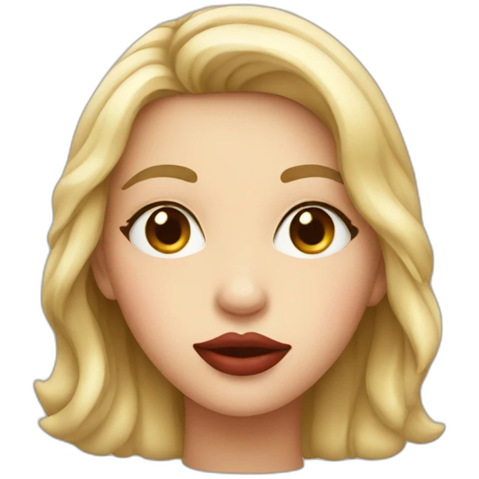 Lips girl emoji
